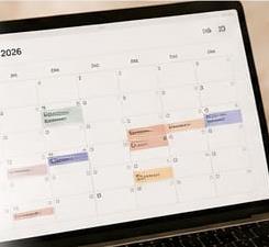 Calendario del evento